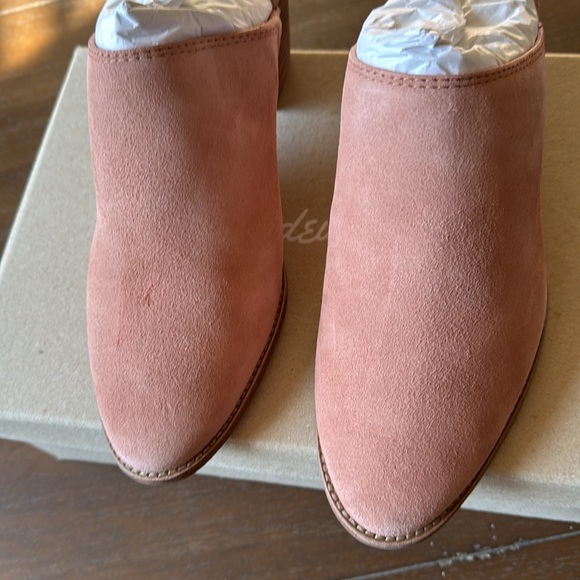 Size 8.5 Madewell The Harper Mule in Suede in old rose pink - Picture 7 of 13